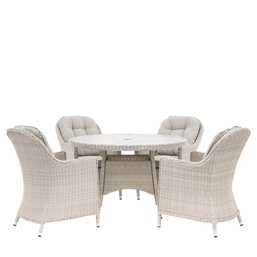 Holton 4 Seater Round Dining Set