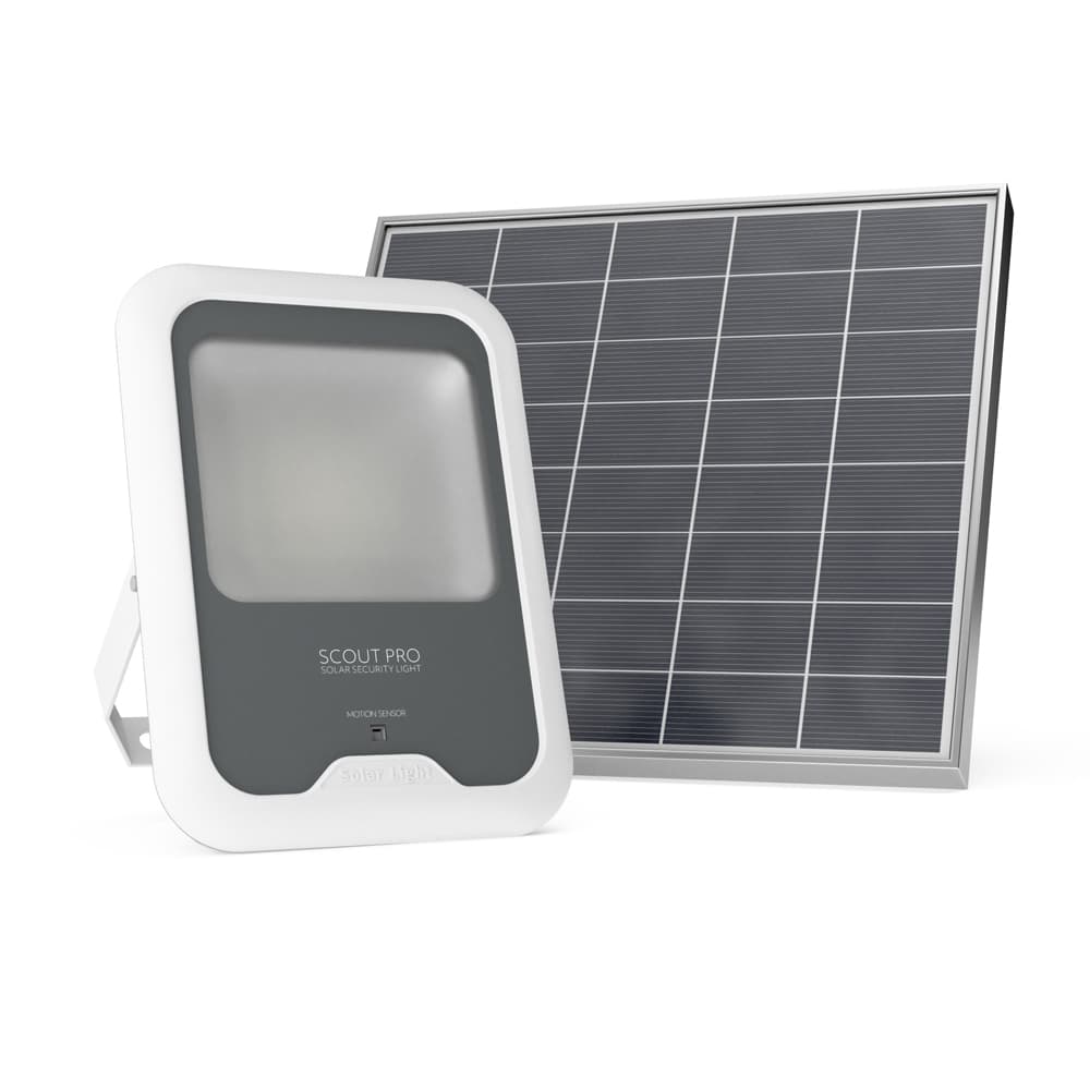 x2 Scout Pro Solar Floodlight White