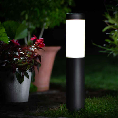London Solar Post Lights Charcoal
