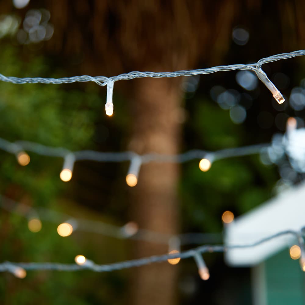 Solar Fairy Lights Dual White