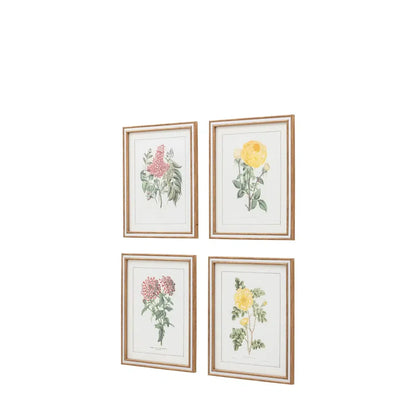 x4 Floral Quartet Framed Art