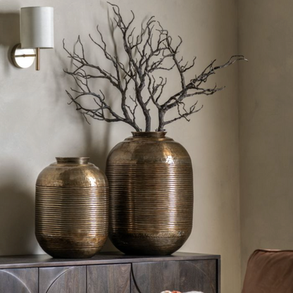 Kasai Metal Vases 2pk