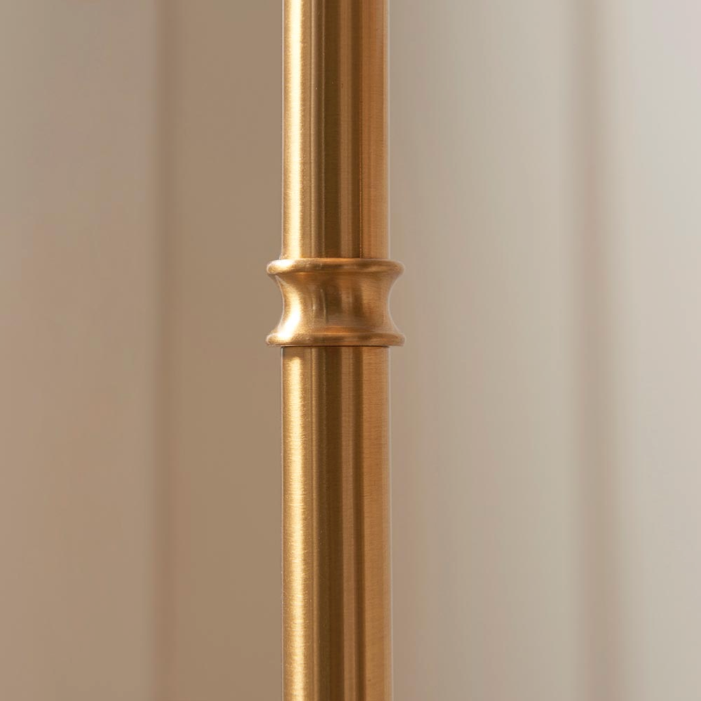 Burley Rechargeable Floor Lamp with Ikat Shade