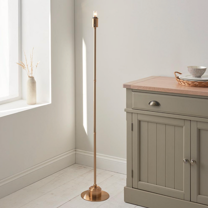 Burley Rechargeable Floor Lamp with Ikat Shade
