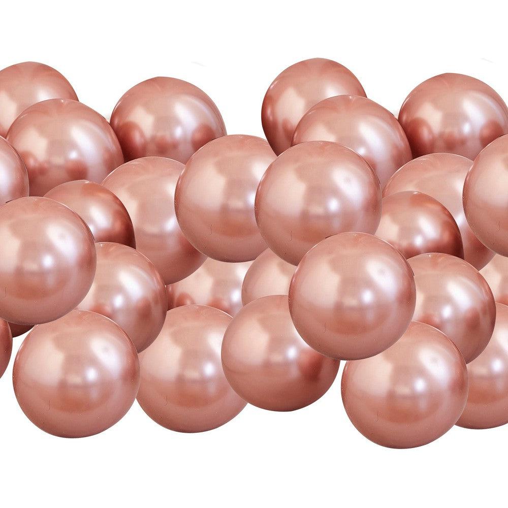 Rose Gold 2025 Happy New Year Balloon Mosaic