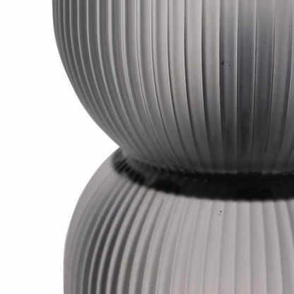 Frosted White Battery Curved Glass Lamp