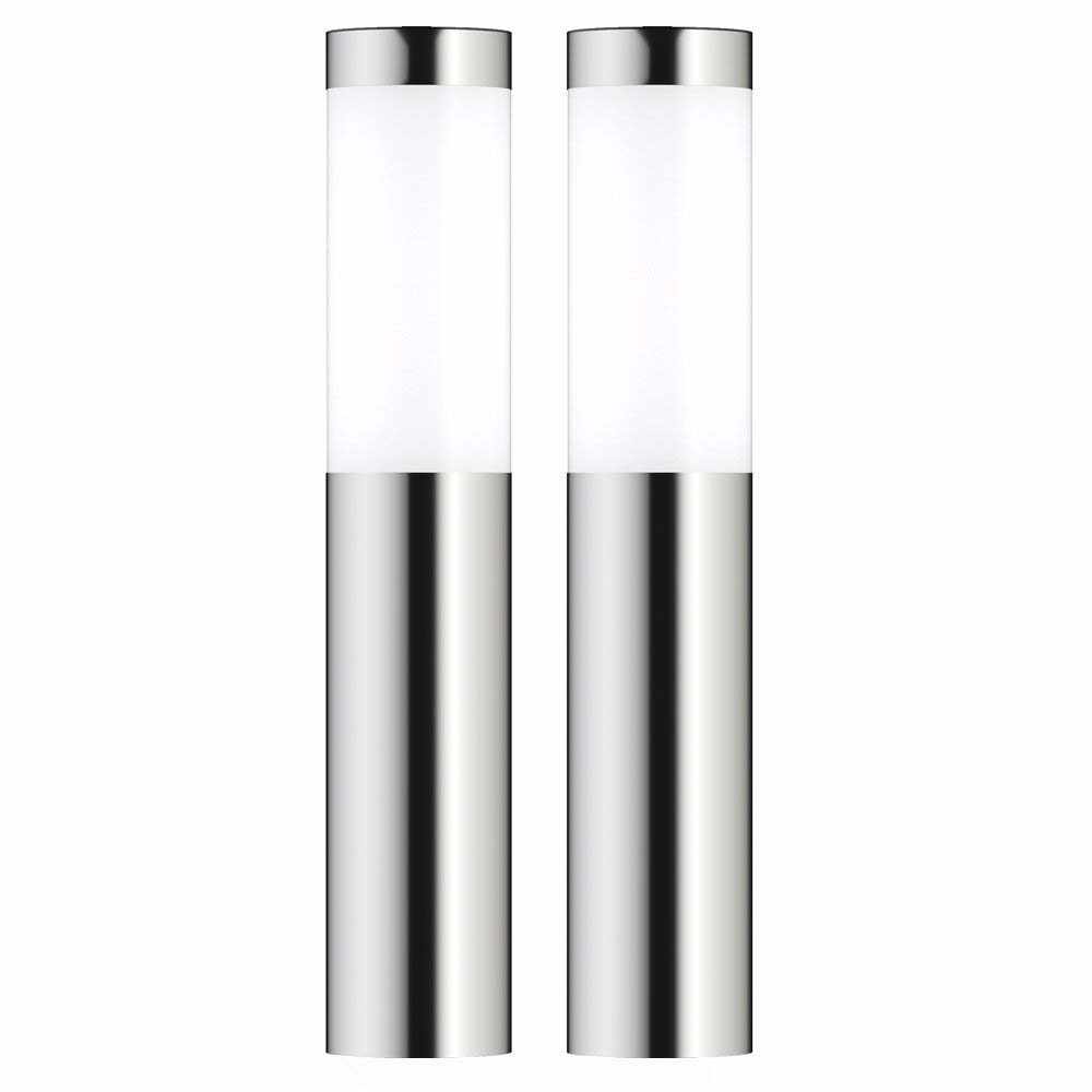 X2 Essex Solar Post Lights Silver